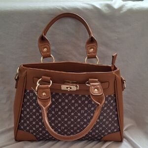Danbury Mint Brown and Tan Satchel